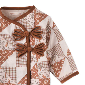 Жакет Gingersnaps "Baby Arizona Patchwork", микс с коричневым